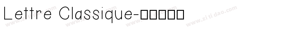 Lettre Classique字体转换